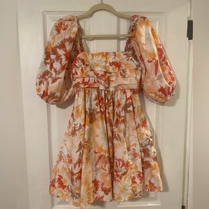 Abercrombie Puff Sleeve Mini Dress